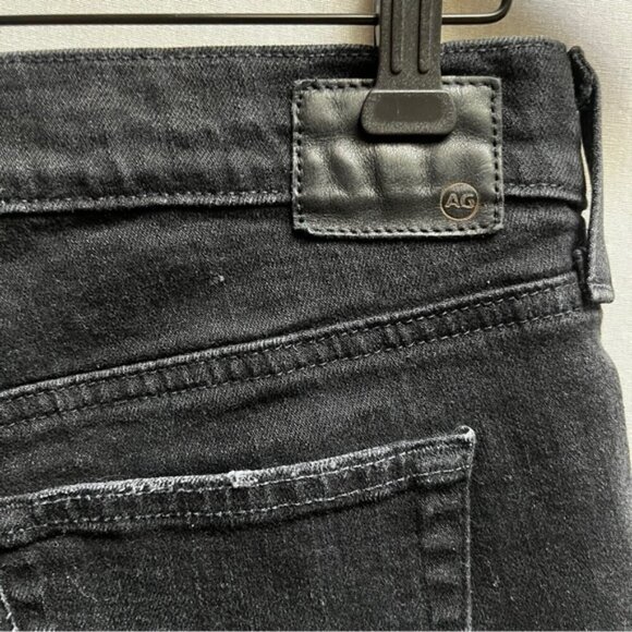 AG Adriano Goldschmied Black Beau Slouchy Distressed Skinny Women's Jeans Sz 26R - Picture 5 of 14